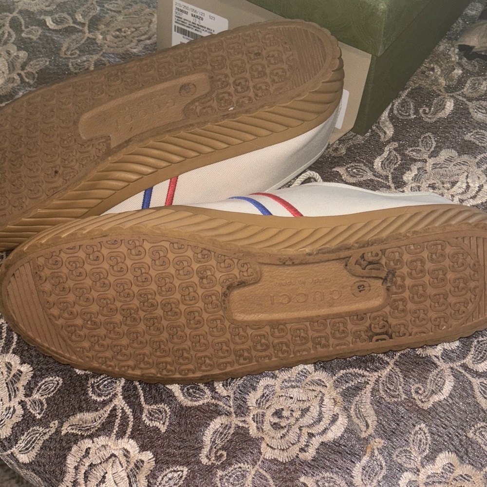 Gucci White Sneakers with Red and Blue Accents. Accepting all offers! - Picture 4 of 11